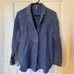 FREE PEOPLE Women’s blue top